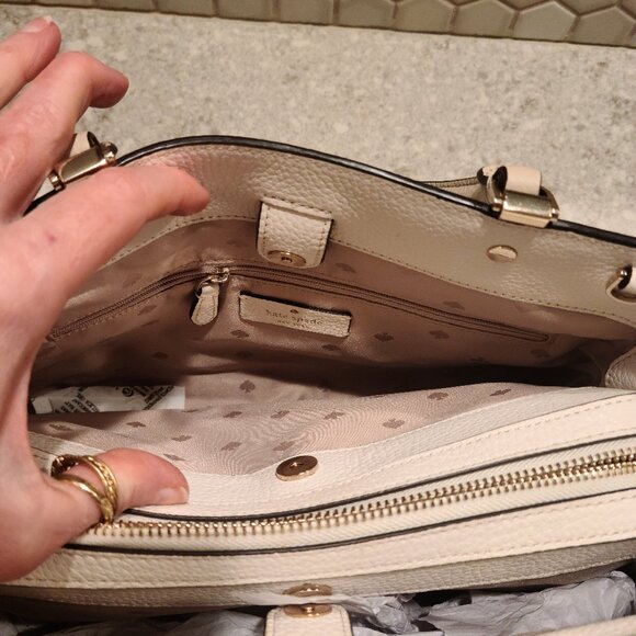 Kate Spade Leila Medium Triple Compartment Satchel Crossbody Bag - Picture 11 of 11